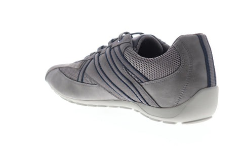 Geox U Ravex U743FB0AU14C9004 Mens Gray Suede Lace Up Low Top Sneakers Shoes