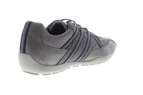 Geox U Ravex U743FB0AU14C9004 Mens Gray Suede Lace Up Low Top Sneakers Shoes