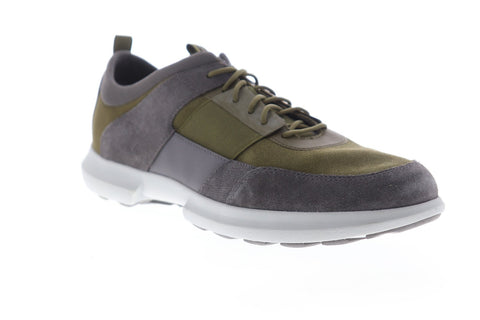 Geox U Traccia U743RB02211CB39A Mens Green Suede Lace Up Low Top Sneakers Shoes