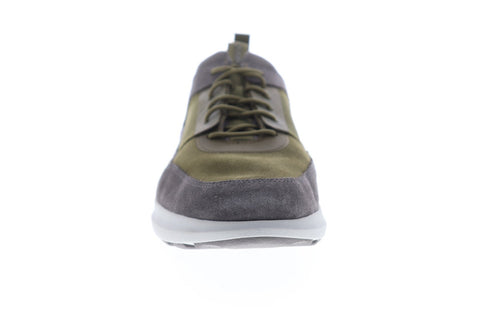 Geox U Traccia U743RB02211CB39A Mens Green Suede Lace Up Low Top Sneakers Shoes