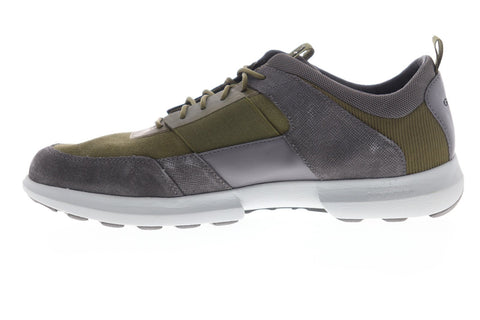 Geox U Traccia U743RB02211CB39A Mens Green Suede Lace Up Low Top Sneakers Shoes