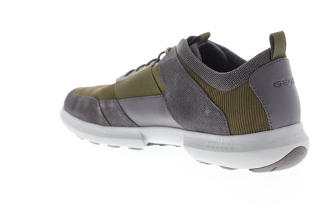 Geox U Traccia U743RB02211CB39A Mens Green Suede Lace Up Low Top Sneakers Shoes