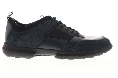 Geox U Traccia U743RB08522C0045 Mens Blue Suede Lace Up Low Top Sneakers Shoes