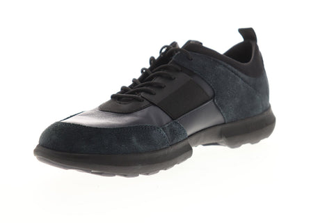 Geox U Traccia U743RB08522C0045 Mens Blue Suede Lace Up Low Top Sneakers Shoes