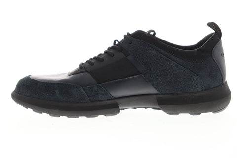 Geox U Traccia U743RB08522C0045 Mens Blue Suede Lace Up Low Top Sneakers Shoes