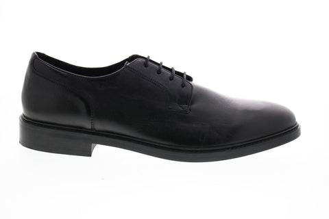 Geox U Curtwain B Mens Black Leather Oxfords & Lace Ups Plain Toe Shoes