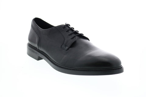 Geox U Curtwain B Mens Black Leather Oxfords & Lace Ups Plain Toe Shoes