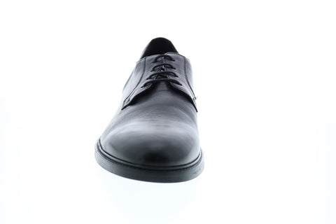 Geox U Curtwain B Mens Black Leather Oxfords & Lace Ups Plain Toe Shoes