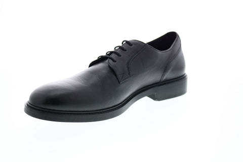 Geox U Curtwain B Mens Black Leather Oxfords & Lace Ups Plain Toe Shoes