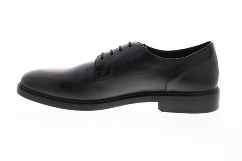 Geox U Curtwain B Mens Black Leather Oxfords & Lace Ups Plain Toe Shoes