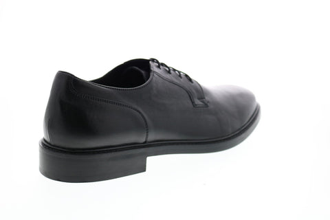 Geox U Curtwain B Mens Black Leather Oxfords & Lace Ups Plain Toe Shoes