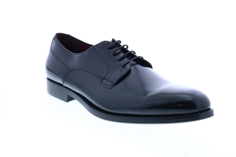 Geox U Hampstead A Mens Black Patent Leather Loafers & Slip Ons Penny Shoes