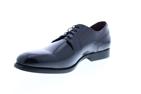 Geox U Hampstead A Mens Black Patent Leather Loafers & Slip Ons Penny Shoes