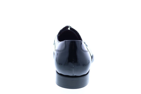 Geox U Hampstead A Mens Black Patent Leather Loafers & Slip Ons Penny Shoes