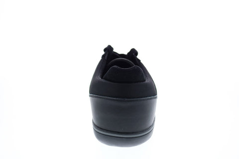 Geox U Box A Mens Black Leather Lace Up Euro Sneakers Shoes