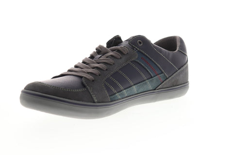 Geox U Box U74R3D022MEC9AF4 Mens Blue Leather Lace Up Low Top Sneakers Shoes