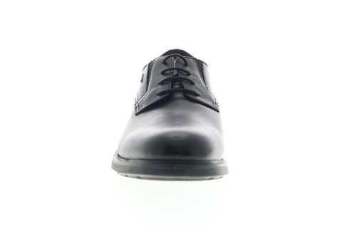 Geox U Dublin Np Abx B Mens Black Leather Oxfords & Lace Ups Plain Toe Shoes