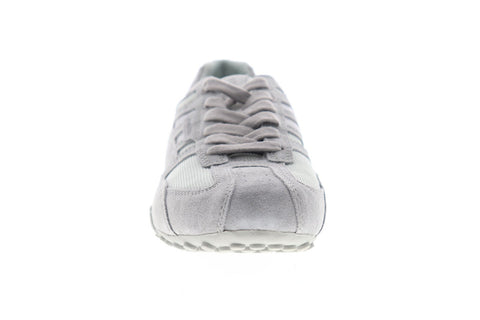 Geox Uomo Snake U8207E02214C1010 Mens Gray Suede Low Top Sneakers Shoes