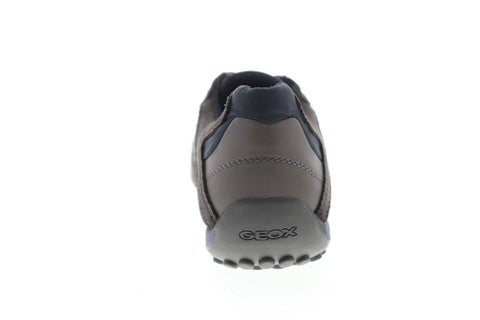 Geox U Snake U8207E022MECL6F4 Mens Gray Suede Lace Up Low Top Sneakers Shoes