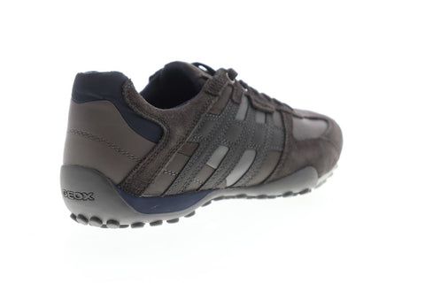 Geox U Snake U8207E022MECL6F4 Mens Gray Suede Lace Up Low Top Sneakers Shoes