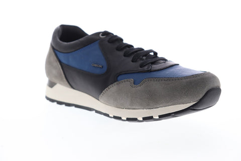 Geox U Mansel U824AA02285C9EF3 Mens Gray Suede Lace Up Low Top Sneakers Shoes