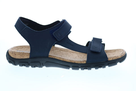 Geox U S.Strada C Mens Blue Synthetic Strap Sport Sandals Shoes