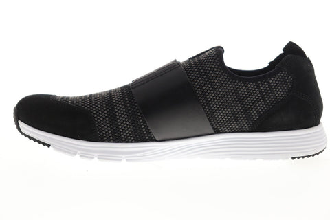 Geox U Snapish U822DB06K43C9999 Mens Black Canvas Casual Slip On Loafers Shoes