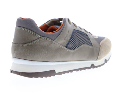 Geox U Wilmer U823XA01422C5Z9A Mens Gray Mesh Lace Up Low Top Sneakers Shoes