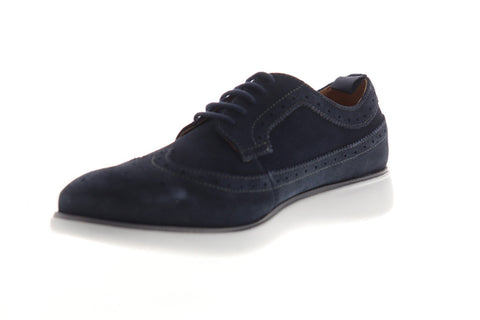 Geox U Winfred U824CC00022C4002 Mens Blue Suede Casual Lace Up Oxfords Shoes
