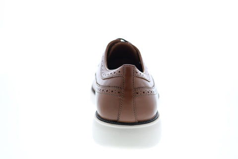 Geox U Winfred C Mens Brown Leather Oxfords & Lace Ups Wingtip & Brogue Shoes