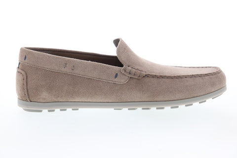 Geox U Mirvin U824LA00022C6029 Mens Pink Suede Casual Slip On Loafers Shoes