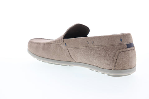 Geox U Mirvin U824LA00022C6029 Mens Pink Suede Casual Slip On Loafers Shoes