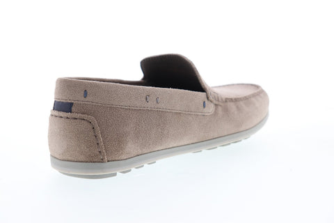 Geox U Mirvin U824LA00022C6029 Mens Pink Suede Casual Slip On Loafers Shoes