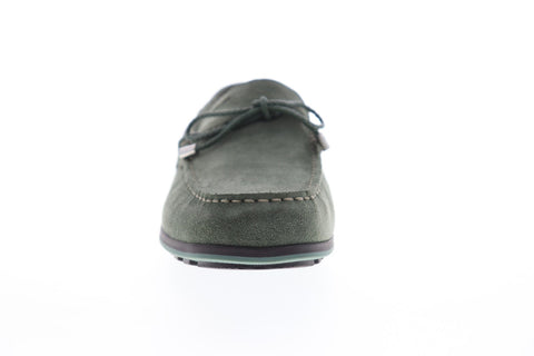 Geox U Mirvin U824LB00022C3016 Mens Green Suede Casual Lace Up Boat Shoes