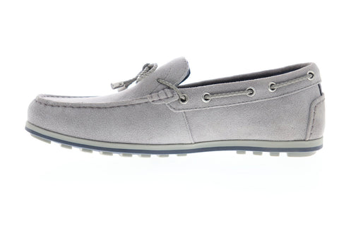 Geox U Mirvin U824LB00022C9007 Mens Gray Suede Casual Slip On Loafers Shoes