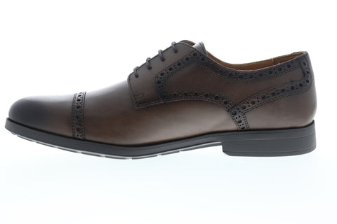 Geox U Hilstone 2Fit U824PA00043C6027 Mens Brown Dress Lace Up Oxfords Shoes