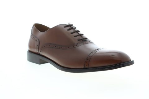 Geox U Saymore U825LA00043C6001 Mens Brown Leather Dress Oxfords Shoes