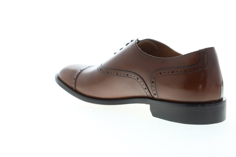 Geox U Saymore U825LA00043C6001 Mens Brown Leather Dress Oxfords Shoes