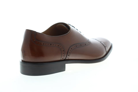 Geox U Saymore U825LA00043C6001 Mens Brown Leather Dress Oxfords Shoes