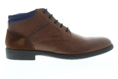 Geox U Jaylon U82Y7C04322C6N4E Mens Brown Leather Casual Dress Boots Shoes