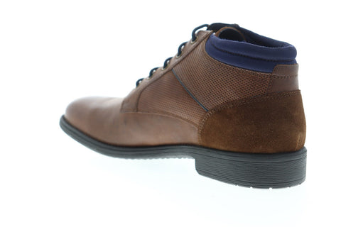 Geox U Jaylon U82Y7C04322C6N4E Mens Brown Leather Casual Dress Boots Shoes