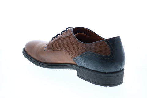 Geox U Jaylon Mens Brown Leather Oxfords & Lace Ups Plain Toe Shoes