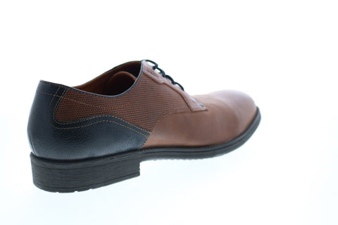 Geox U Jaylon Mens Brown Leather Oxfords & Lace Ups Plain Toe Shoes