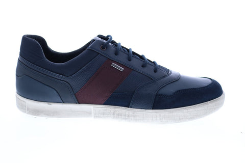 Geox U Taiki B Abx D Mens Blue Suede Lace Up Euro Sneakers Shoes