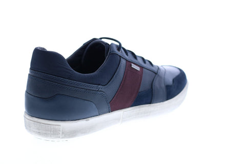 Geox U Taiki B Abx D Mens Blue Suede Lace Up Euro Sneakers Shoes