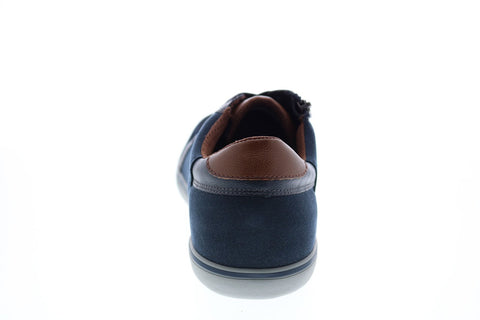 Geox U Halver A Mens Blue Leather Lace Up Euro Sneakers Shoes