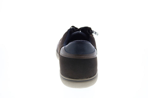 Geox U Halver A Mens Brown Leather Lace Up Euro Sneakers Shoes