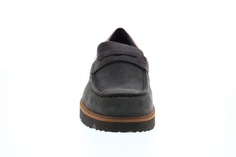 Geox U New Pluges A Mens Brown Suede Loafers & Slip Ons Penny Shoes