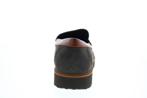 Geox U New Pluges A Mens Brown Suede Loafers & Slip Ons Penny Shoes