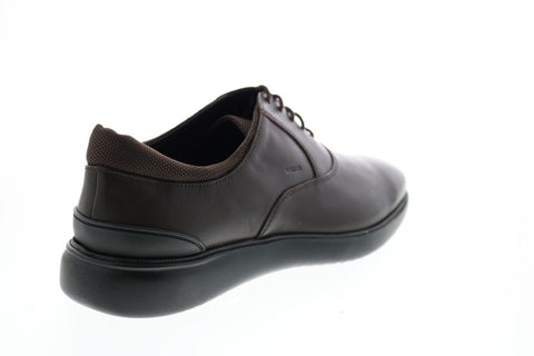 Geox U Winfred A Mens Brown Leather Oxfords & Lace Ups Plain Toe Shoes